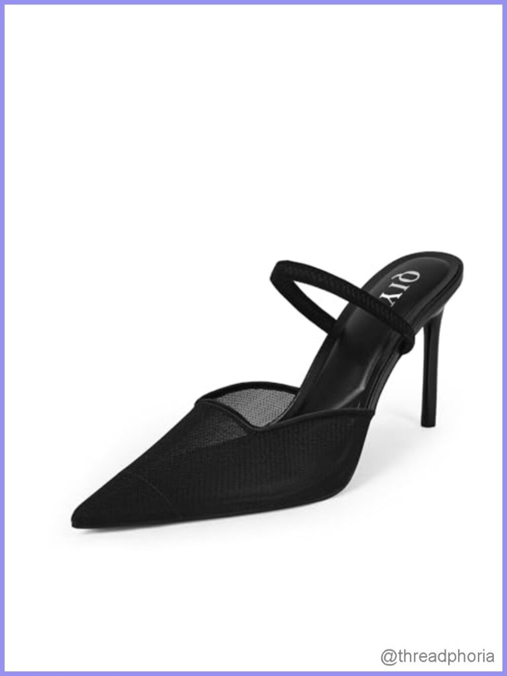 Pointed Toe Slingback Stiletto Pumps Mesh High Heels